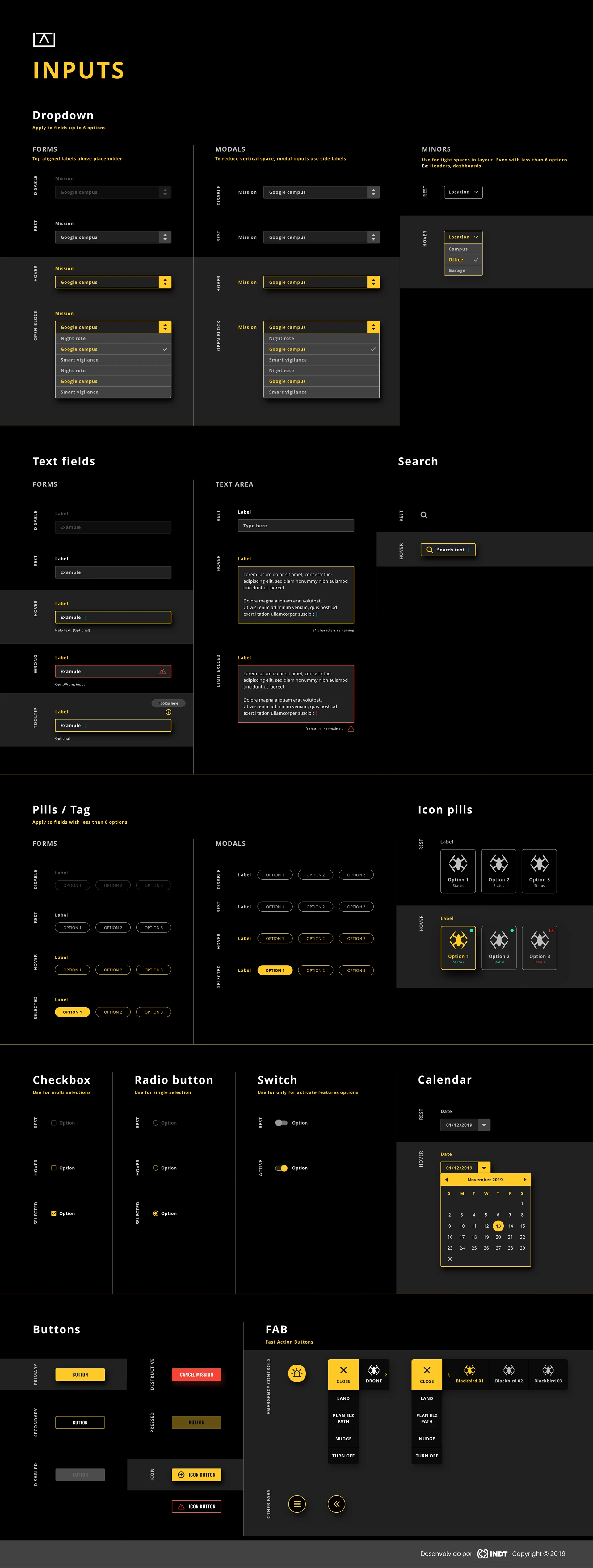 Navigation and interface patterns