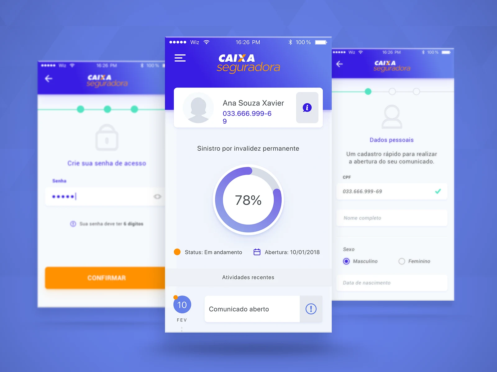 Service requests and progress