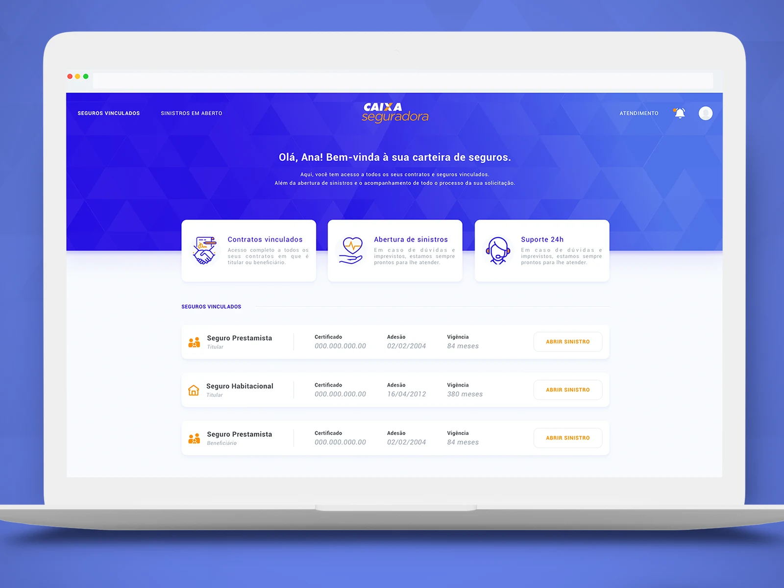 Desktop service dashboard